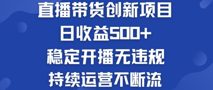 淘宝无人直播带货创新项目：日收益500+  稳定开播无违规  持续运营不断流【揭秘】-heixxmi