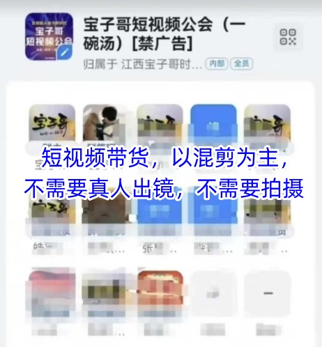 宝子哥头部团队短视频带货，以混剪为主，不需要真人出镜，不需要拍摄【更新12月】-heixxmi