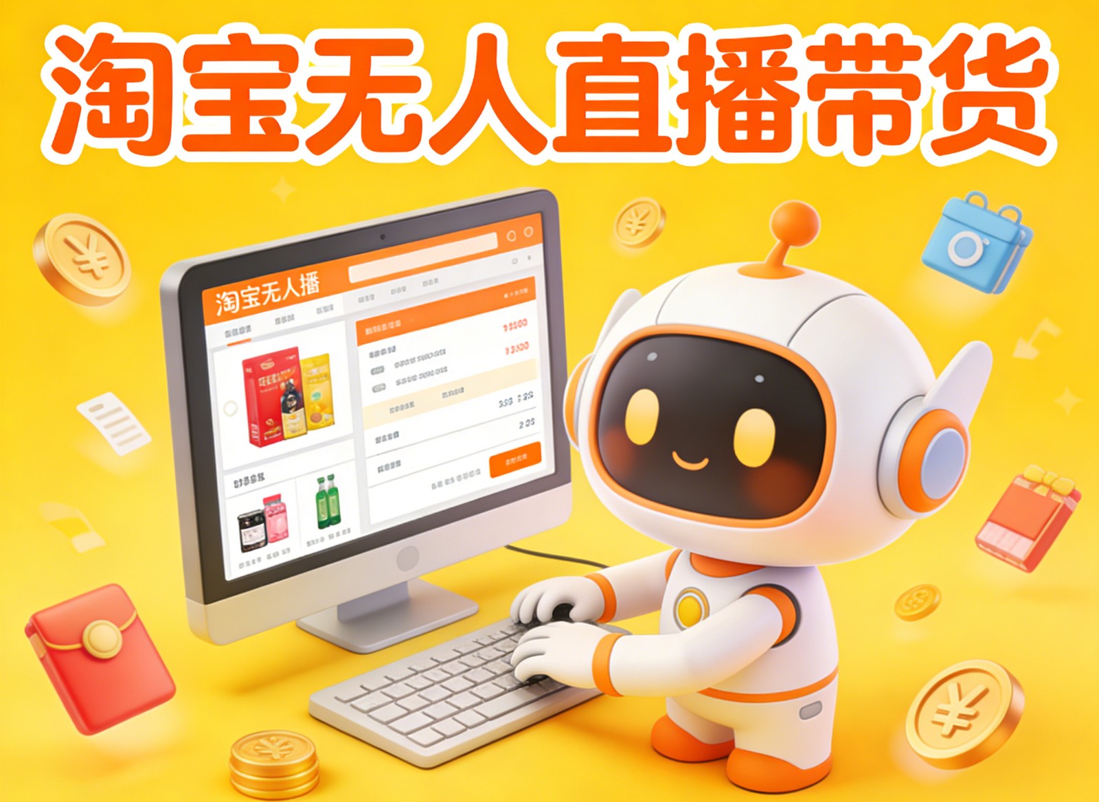 淘宝无人直播带货，24小时自动卖货，月佣金1W+，不违规不封号，不用露脸-heixxmi