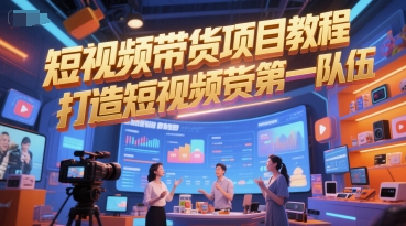 短视频带货项目教程，打造短视频带货第一队伍-heixxmi