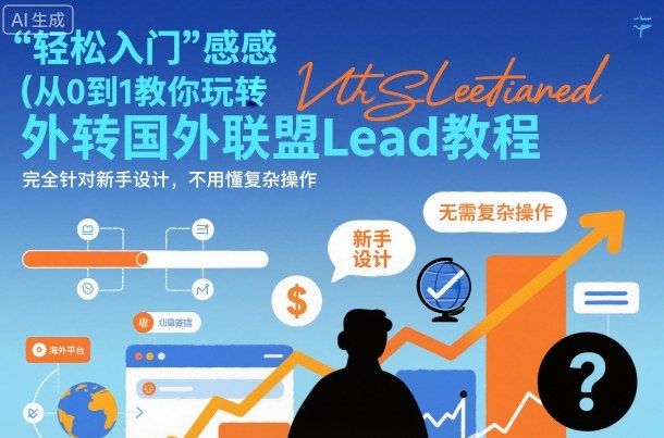 国外联盟賺美刀项目，从0到1教你玩转国外联盟Lead教程，纯新手可操作性100%-heixxmi