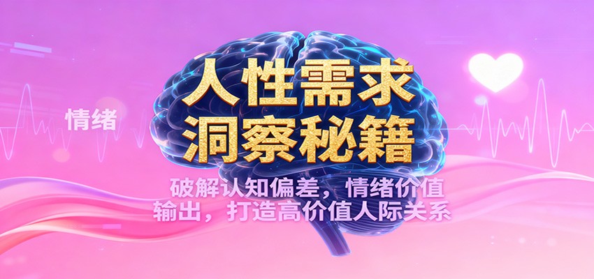 人性需求洞察秘籍，破解认知偏差，情绪价值输出，打造高价值人际关系-heixxmi