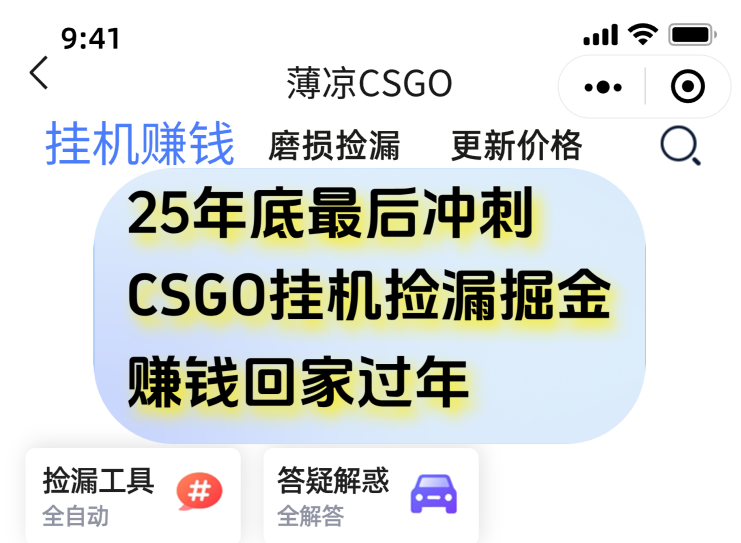 12月年底抓紧最后一个月，用CSGO游戏挂机捡漏掘金赚钱掘金，一部手机轻松日入500+-heixxmi