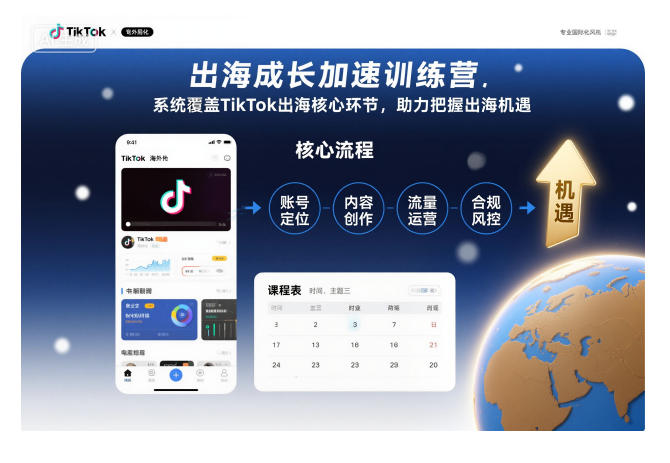 出海成长加速训练营，系统覆盖TikTok出海核心环节，助力把握出海机遇(更新)-heixxmi