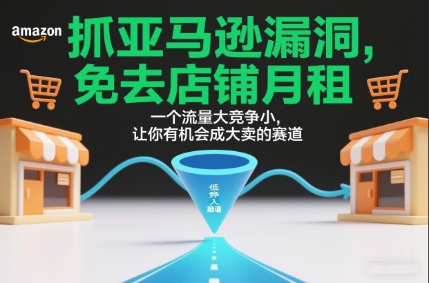 抓亚马逊漏洞，免去店铺月租，一个流量大竞争小，让你有机会成大卖的赛道-heixxmi