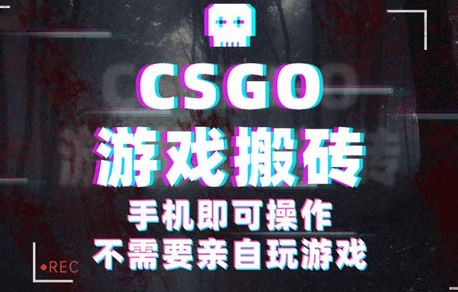CSGO游戏挂机捡漏，单日扫货500+，年底小高峰上车可吃肉，手机即可操作...-heixxmi