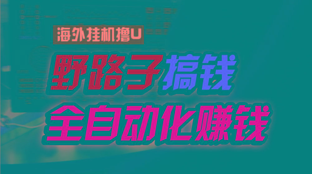 海外挂机撸U新平台，日赚8-15美元，全程无人值守，可批量放大，工作室内...-heixxmi