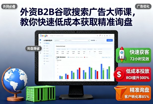 外资B2B谷歌搜索广告大师课，教你快速低成本获取精准询盘-heixxmi