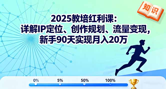 2025教培红利课：详解IP定位、创作规划、流量变现，新手90天实现月入20万-heixxmi