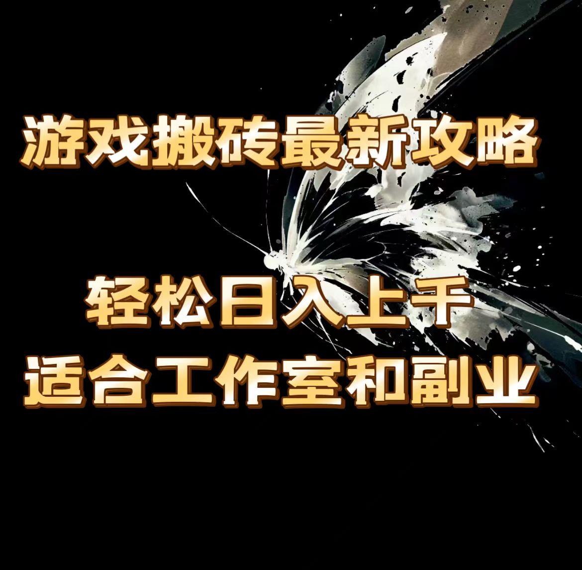 游戏搬砖最新攻略，轻松日入上千，适合工作室和副业。-heixxmi