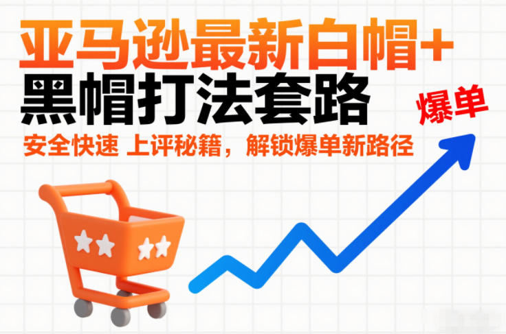 亚马逊最新白帽+黑帽打法套路，安全快速上评秘籍，解锁爆单新路径-heixxmi