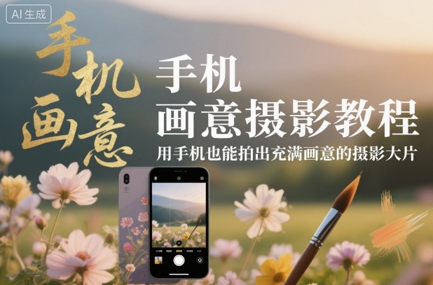 手机画意摄影教程，用手机也能拍出充满画意的摄影大片-heixxmi