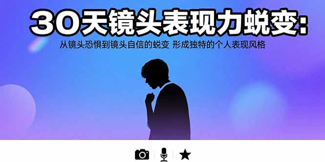 30天镜头表现力蜕变：从镜头恐惧到镜头自信的蜕变 形成独特的个人表现风格-heixxmi