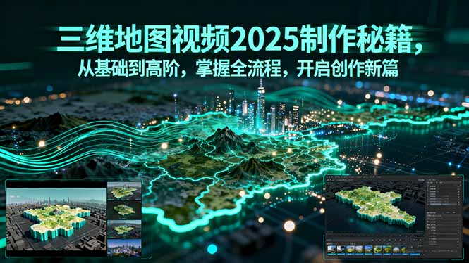 三维地图视频2025制作秘籍，从基础到高阶，掌握全流程，开启创作新篇-heixxmi