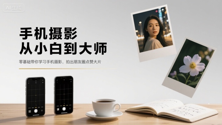 手机摄影从小白到大师，零基础带你学习手机摄影，拍出朋友圈点赞大片-heixxmi