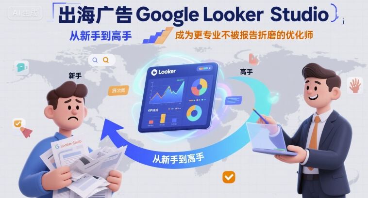 出海广告Google Looker Studio从新手到高手，成为更专业不被报告折磨的优化师-heixxmi