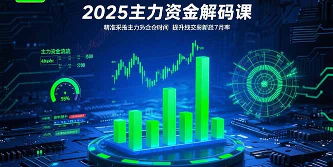 2025主力资金解码课：精准捕捉主力建仓时机，提升短线交易胜率(更新7月-heixxmi
