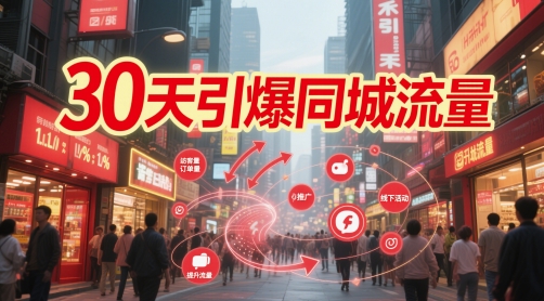 30天引爆同城流量：团购篇 认知篇 流量篇 来客篇 达人篇 老板人设IP篇 投流篇-heixxmi