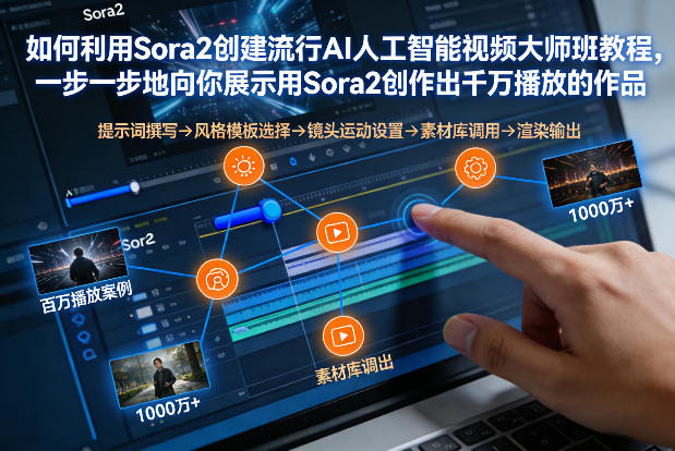 如何利用Sora2创建流行AI人工智能视频大师班，一步一步地向你展示用Sora2创作出千万播放的作品-heixxmi
