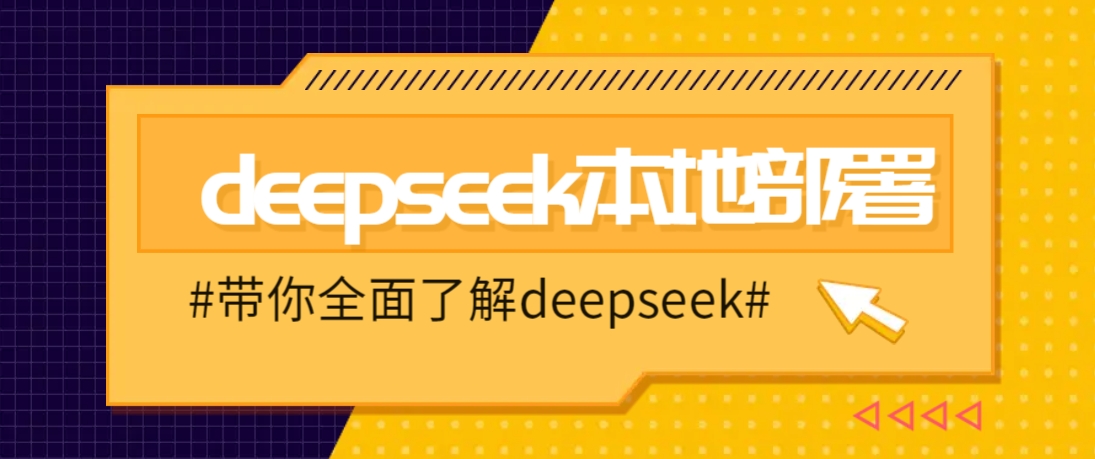 DeepSeek本地部署详细教程，轻松将deepseek部署到你的电脑上-heixxmi