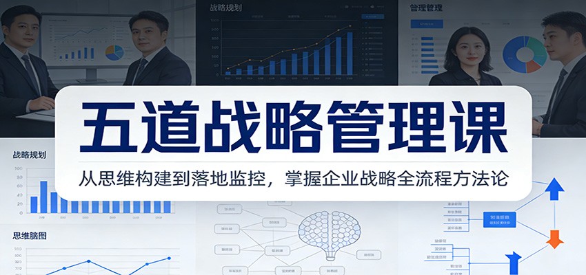 五道战略管理课：从思维构建到落地监控，掌握企业战略全流程方法论-heixxmi