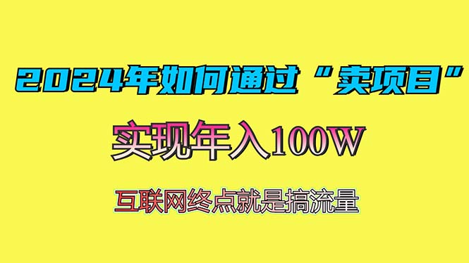 2024年如何通过“卖项目”赚取100W：最值得尝试的盈利模式-heixxmi