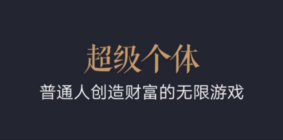 超级个体：2024-2025翻盘指南，普通人创造财富的无限游戏-heixxmi