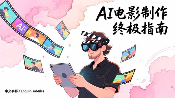 AI电影制作终极指南：从创意到成片，系统掌握智能影视全流程实战课(中英字幕-heixxmi