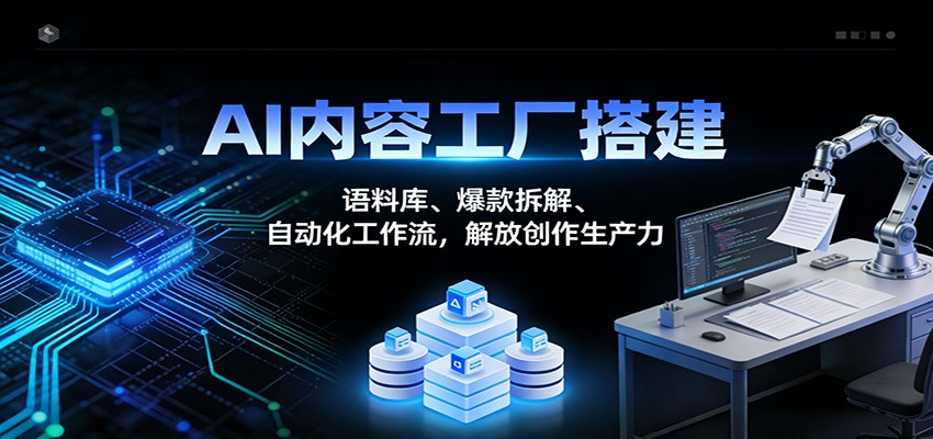 AI内容工厂搭建：语料库、爆款拆解、自动化工作流，解放创作生产力-heixxmi