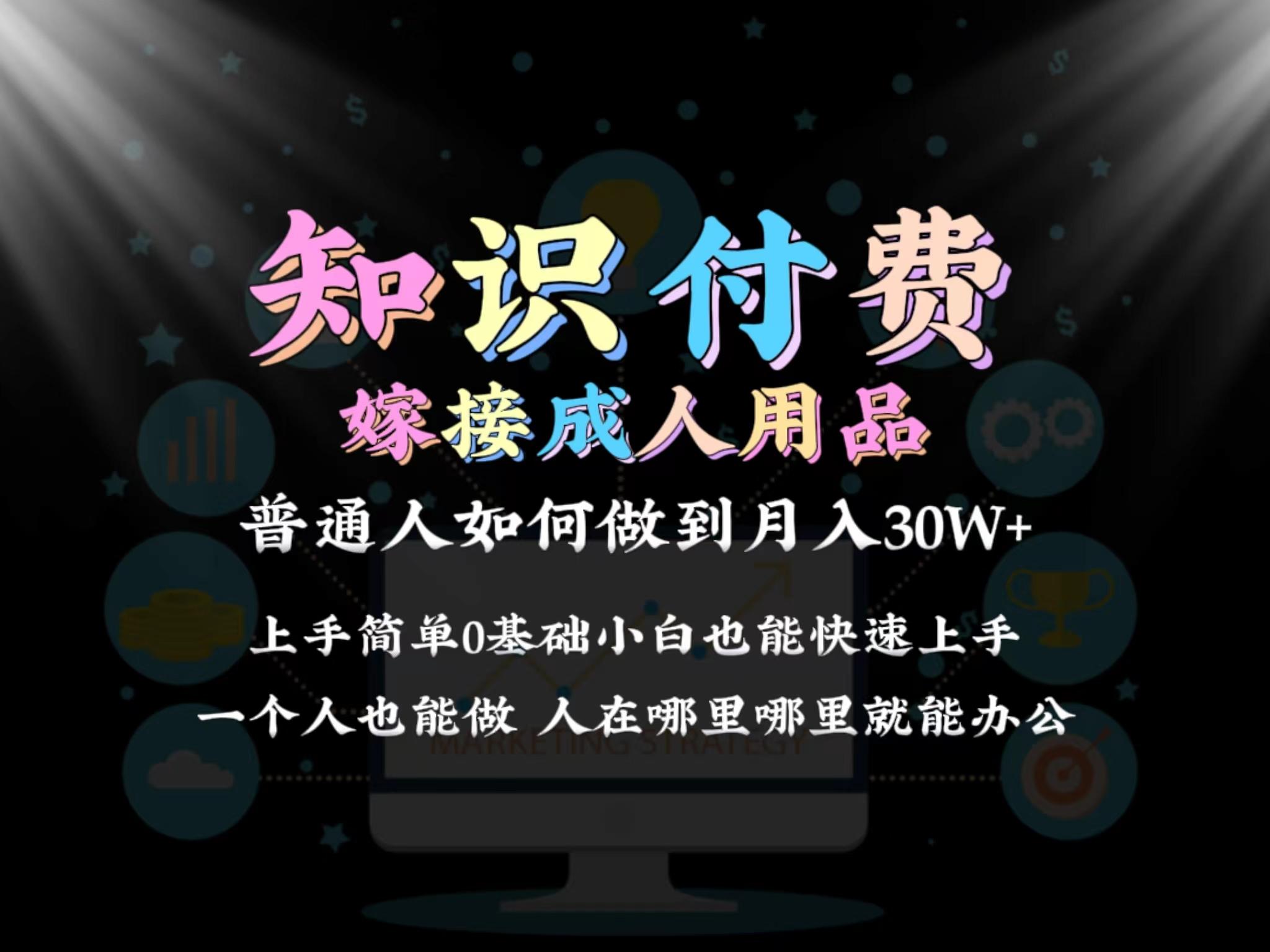 2024普通人做知识付费结合成人用品如何实现单月变现30w 保姆教学1.0-heixxmi