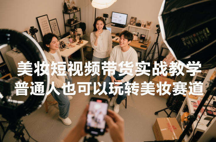 美妆短视频带货实战教学，普通人也可以玩转美妆赛道-heixxmi