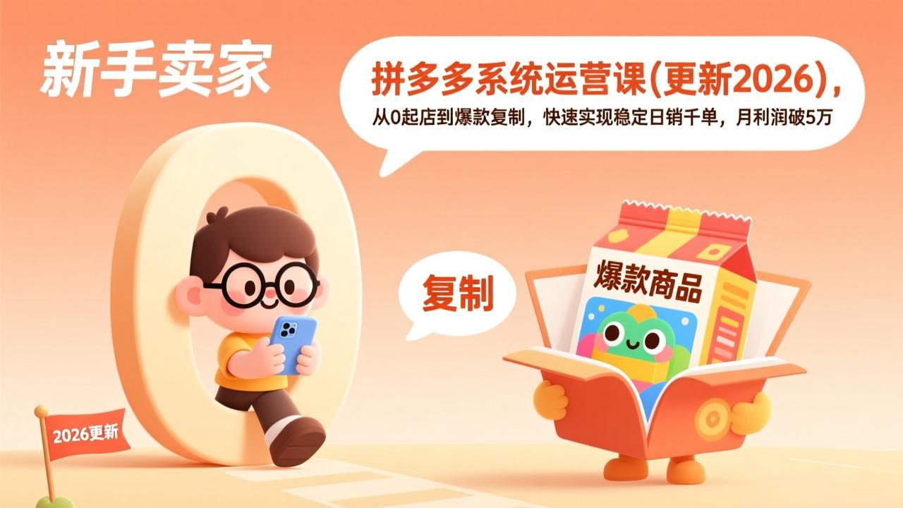 拼多多系统运营课(更新2026-heixxmi