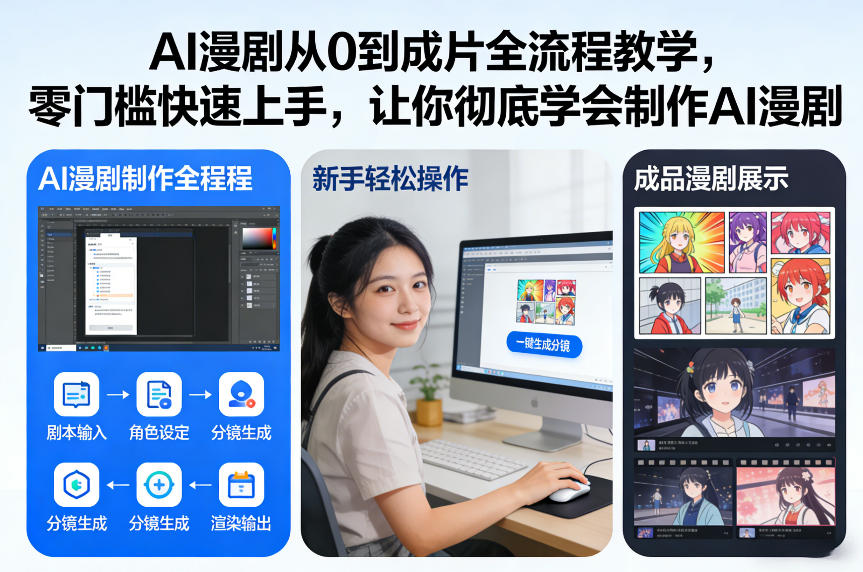 AI漫剧从0到成片全流程教学，零门槛快速上手，让你彻底学会制作AI漫剧【保姆级教程】-heixxmi