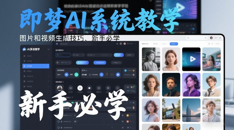 即梦AI系统教学，图片和视频生成技巧，新手必学-heixxmi