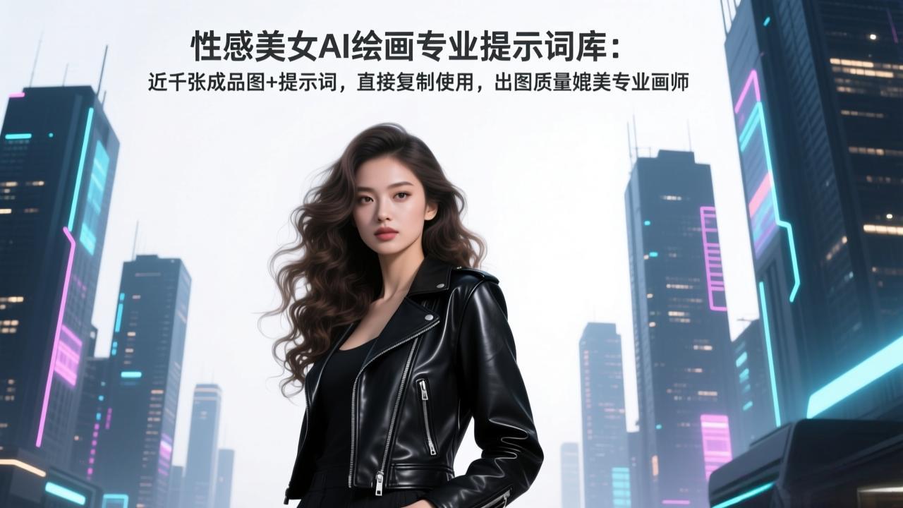 性感美女AI绘画专业提示词库：近千张成品图+提示词，直接复制使用，出图质量媲美专业画师-heixxmi