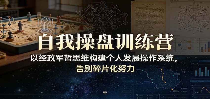 自我操盘训练营：以经政军哲思维构建个人发展操作系统，告别碎片化努力-heixxmi