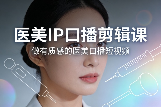 医美IP口播剪辑课，做有质感的医美口播短视频-heixxmi