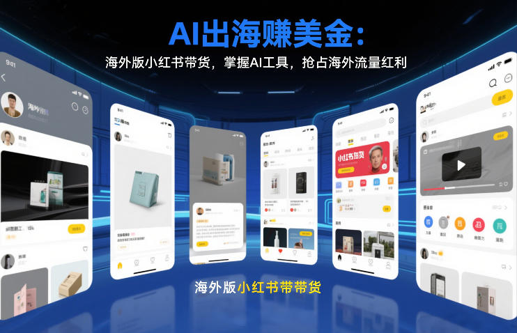AI出海賺美金：海外版小红书带货，掌握AI工具，抢占海外流量红利(更新2026)-heixxmi