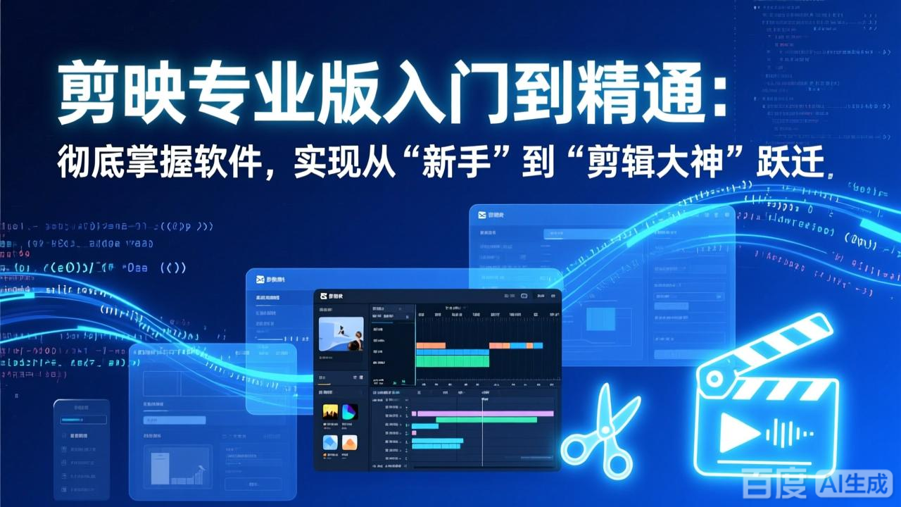 剪映专业版入门到精通：彻底掌握软件，实现从“新手”到“剪辑大神”跃迁-heixxmi