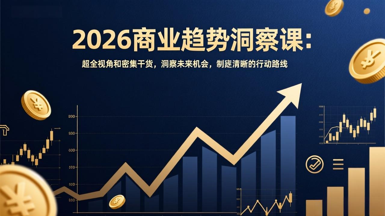 2026商业趋势洞察课：超全视角和密集干货，洞察未来机会，制定清晰的行动路线-heixxmi