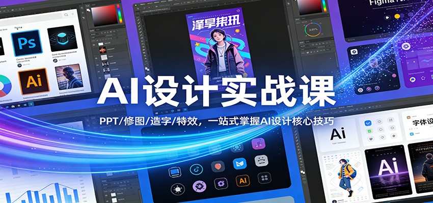 AI设计实战课：PPT/修图/造字/特效，一站式掌握AI设计核心技巧-heixxmi