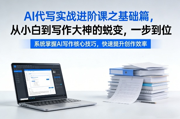 AI代写实战进阶课之基础篇，从小白到写作大神的蜕变，一步到位【揭秘】-heixxmi