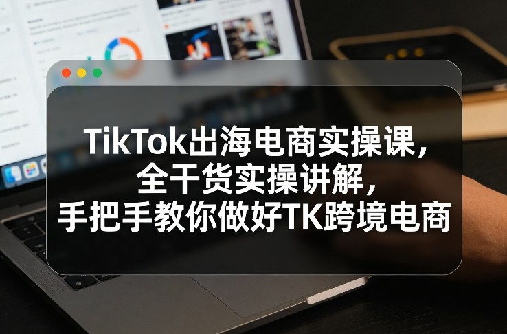 TikTok出海电商实操课，全干货实操讲解，手把手教你做好TK跨境电商-heixxmi