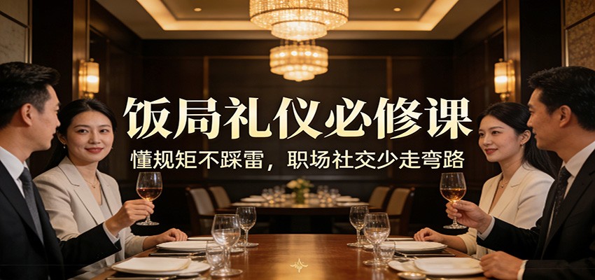 公众号收费文章：《饭局礼仪必修课：懂规矩不踩雷，职场社交少走弯路》-heixxmi