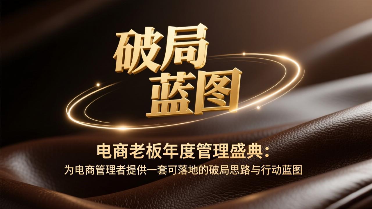 电商老板年度管理盛典：为电商管理者提供一套可落地的破局思路与行动蓝图-heixxmi