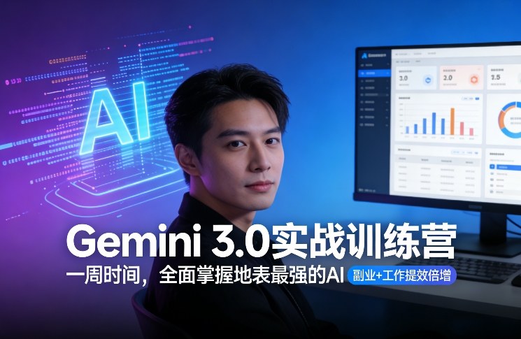 Gemini 3.0实战训练营，一周时间，全面掌握地表最强的AI，副业+工作提效倍增-heixxmi