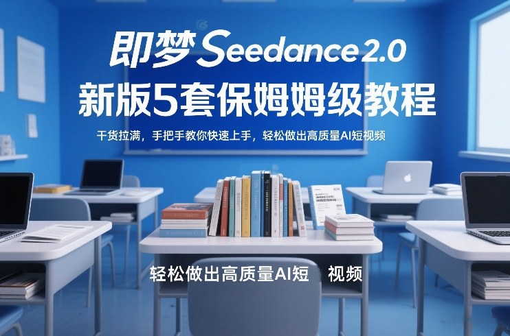 即梦Seedance2.0新版5套保姆级教程，干货拉满，手把手教你快速上手，轻松做出高质量AI短视频-heixxmi