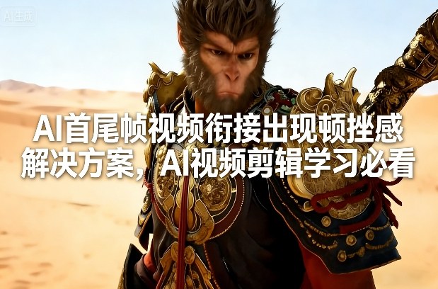 AI首尾帧视频衔接出现顿挫感解决方案，AI视频剪辑学习必看-heixxmi