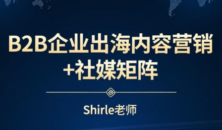 shirle老师·B2B企业出海内容营销+社媒矩阵-heixxmi