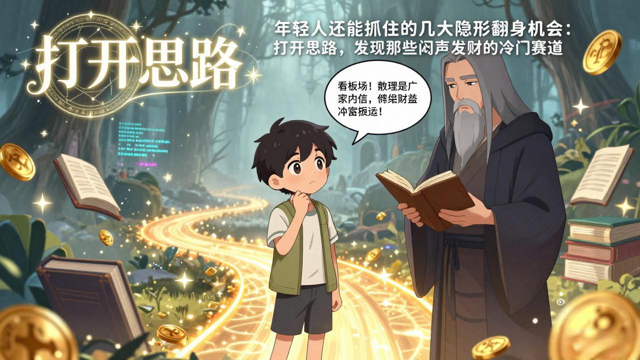 付费文1+2：年轻人还能抓住的几大隐形翻身机会：打开思路，发现那些闷声发财的冷门赛道-heixxmi